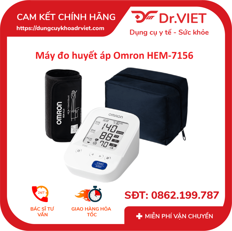 Máy đo huyết áp bắp tay Omron HEM-7156