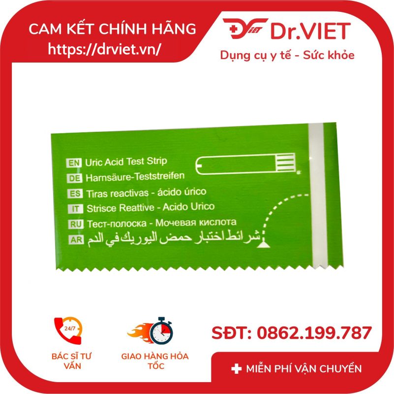 Hộp 10 que thử Axit Uric cho máy Facare FC-M168 14 Hộp 10 que thử Axit Uric cho máy Facare FC-M168