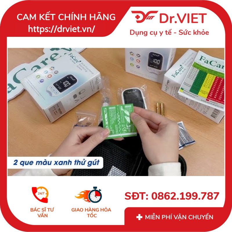 Hộp 10 que thử Axit Uric cho máy Facare FC-M168 11 Hộp 10 que thử Axit Uric cho máy Facare FC-M168