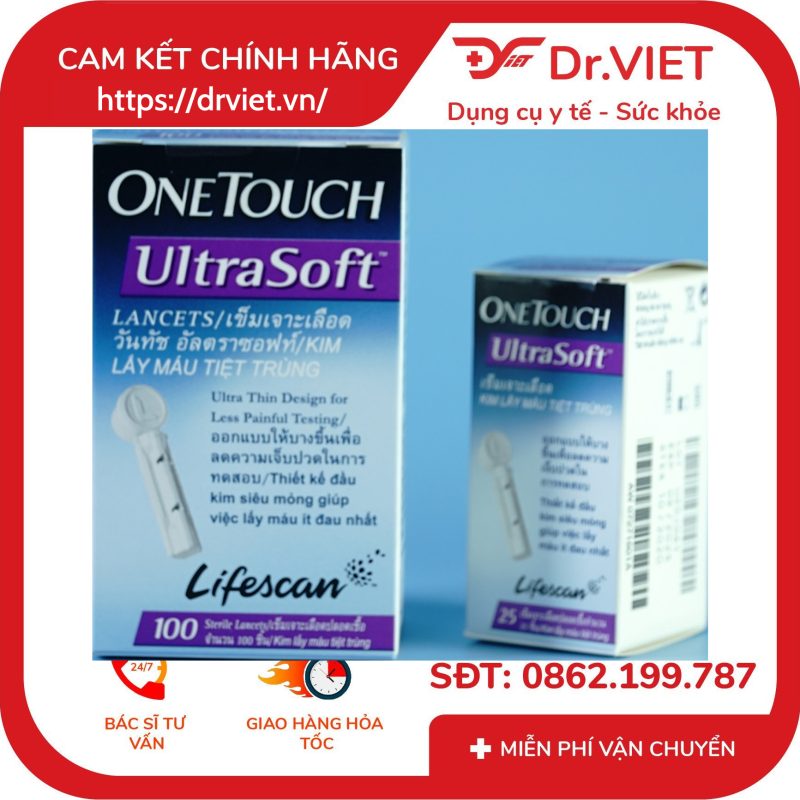 Kim chích máu One Touch Ultra Soft 100 kim