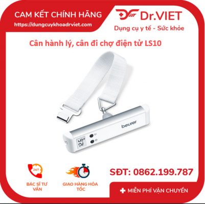 Cân hành lý, cân đi chợ điện tử, có đèn led Beurer LS10