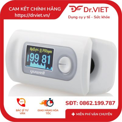 Máy đo nồng độ oxy trong máu SpO2 và nhịp tim Yuwell YX301