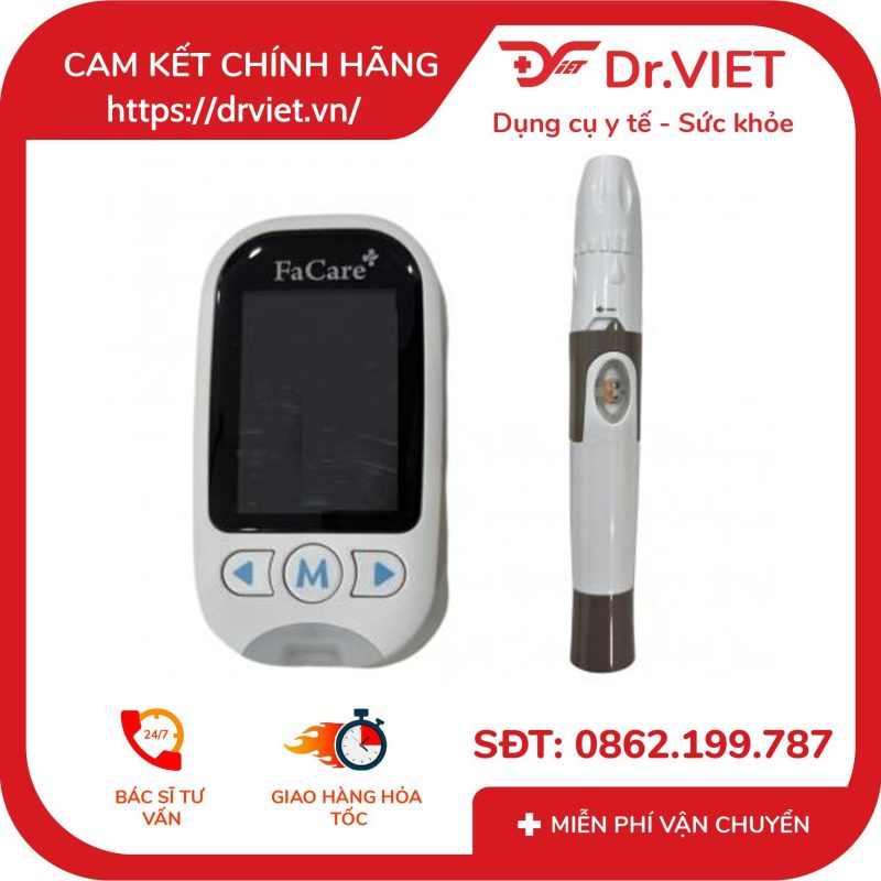 Máy đo đường huyết 5 trong 1 FaCare FC-M168 Bluetooth 10 Máy đo đường huyết 5 trong 1 FaCare FC-M168 Bluetooth