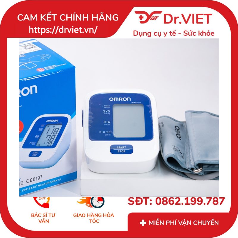 Máy đo huyết áp bắp tay Omron HEM-8712 14 Máy đo huyết áp bắp tay Omron HEM-8712