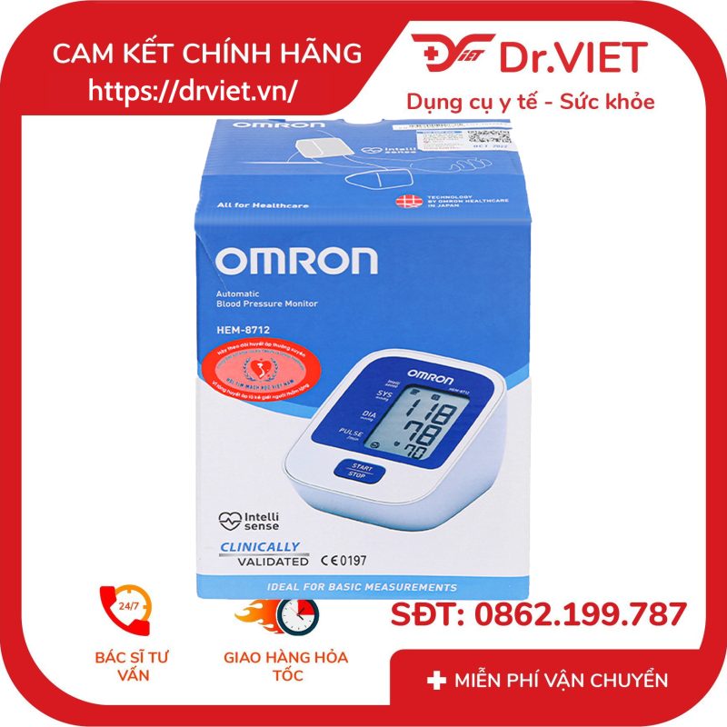 Máy đo huyết áp bắp tay Omron HEM-8712 13 Máy đo huyết áp bắp tay Omron HEM-8712