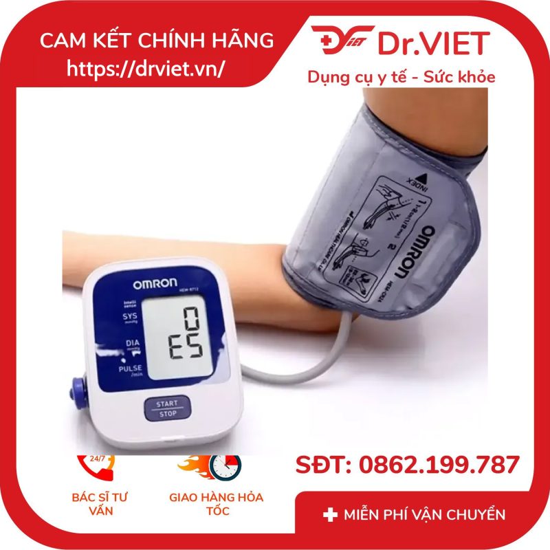 Máy đo huyết áp bắp tay Omron HEM-8712 12 Máy đo huyết áp bắp tay Omron HEM-8712
