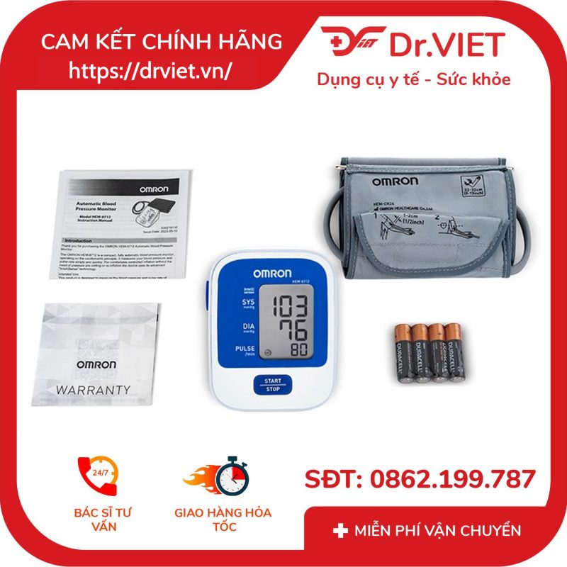 Máy đo huyết áp bắp tay Omron HEM-8712 11 Máy đo huyết áp bắp tay Omron HEM-8712