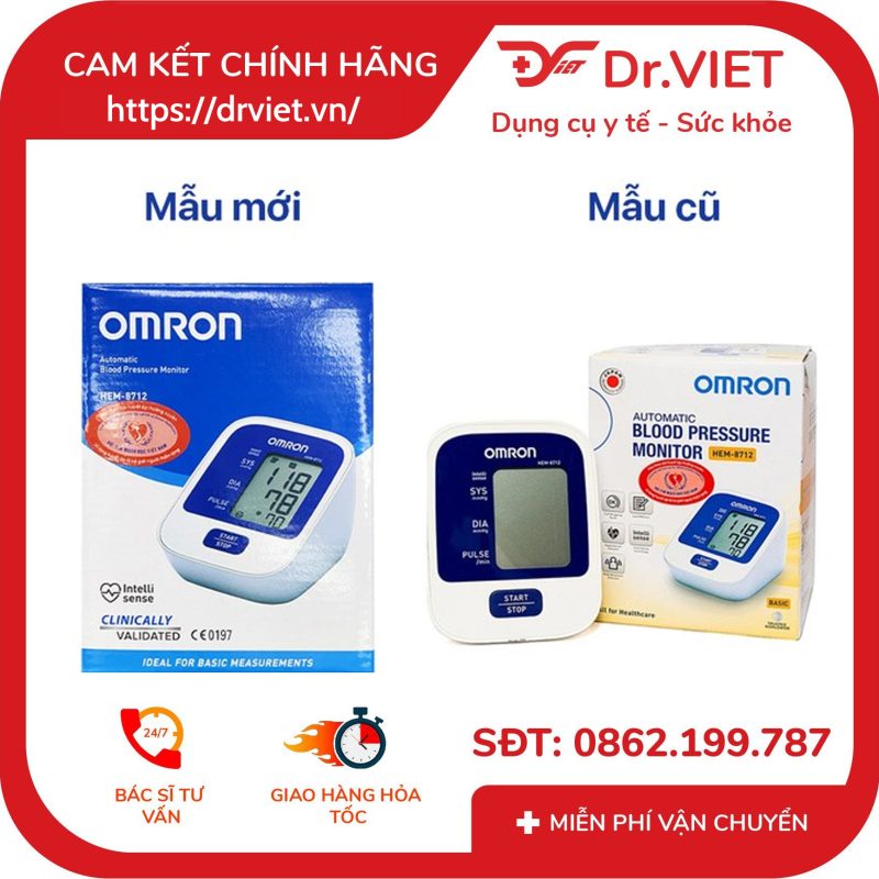 Máy đo huyết áp bắp tay Omron HEM-8712 17 Máy đo huyết áp bắp tay Omron HEM-8712