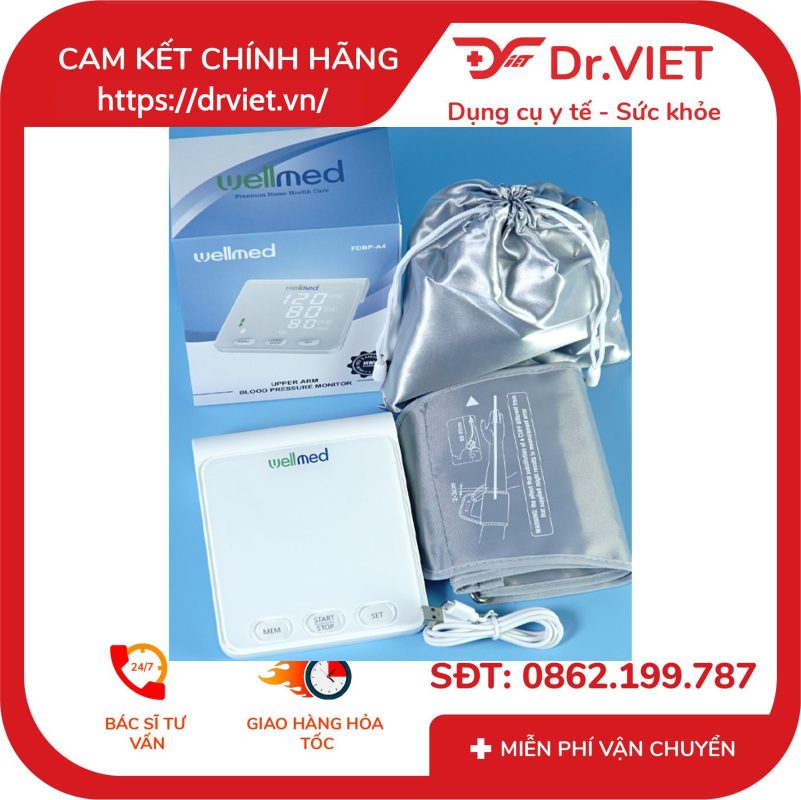 Máy đo huyết áp bắp tay Wellmed FDBP-A4 16 Máy đo huyết áp bắp tay Wellmed FDBP-A4