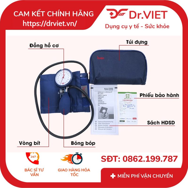 Máy đo huyết áp cơ Boso Clinicuss I 12 Máy đo huyết áp cơ Boso Clinicuss I