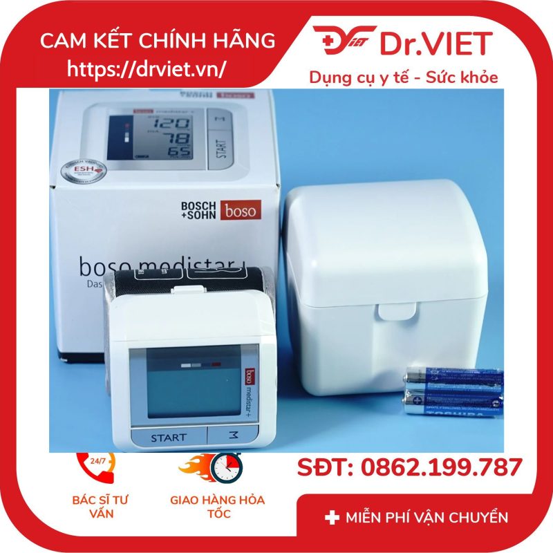 Máy đo huyết áp cổ tay Boso Medistar+