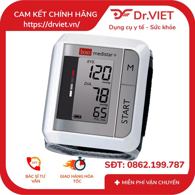 Máy đo huyết áp cổ tay Boso Medistar+