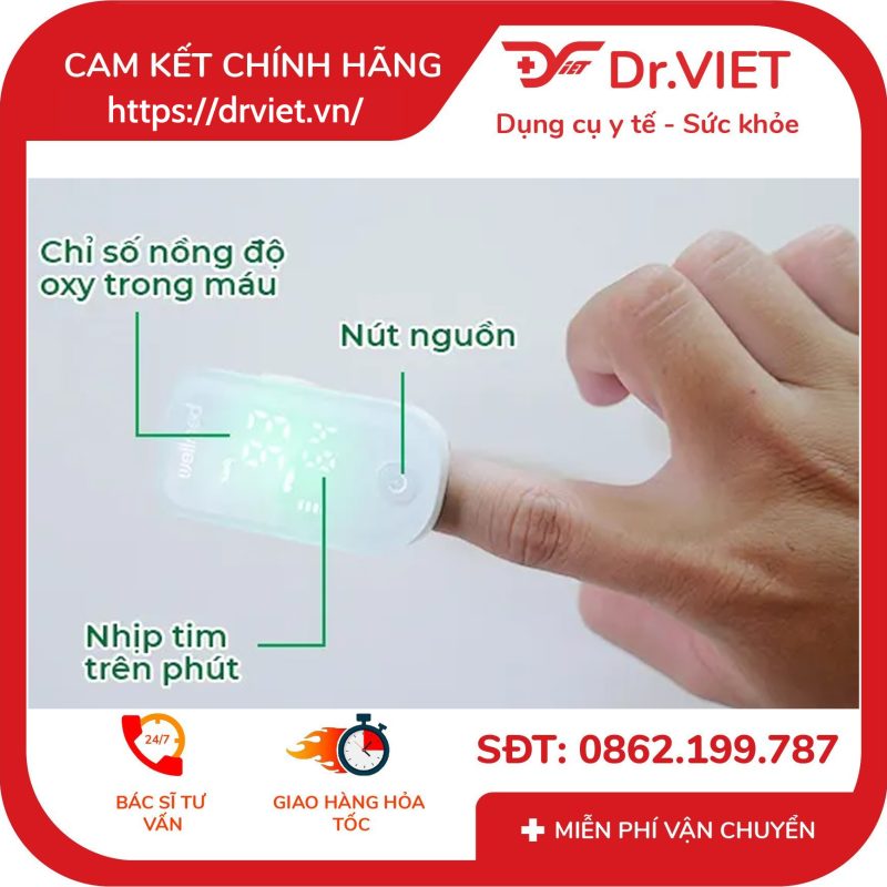 Máy đo nồng độ oxy trong máu SPO2 Wellmed FS10I