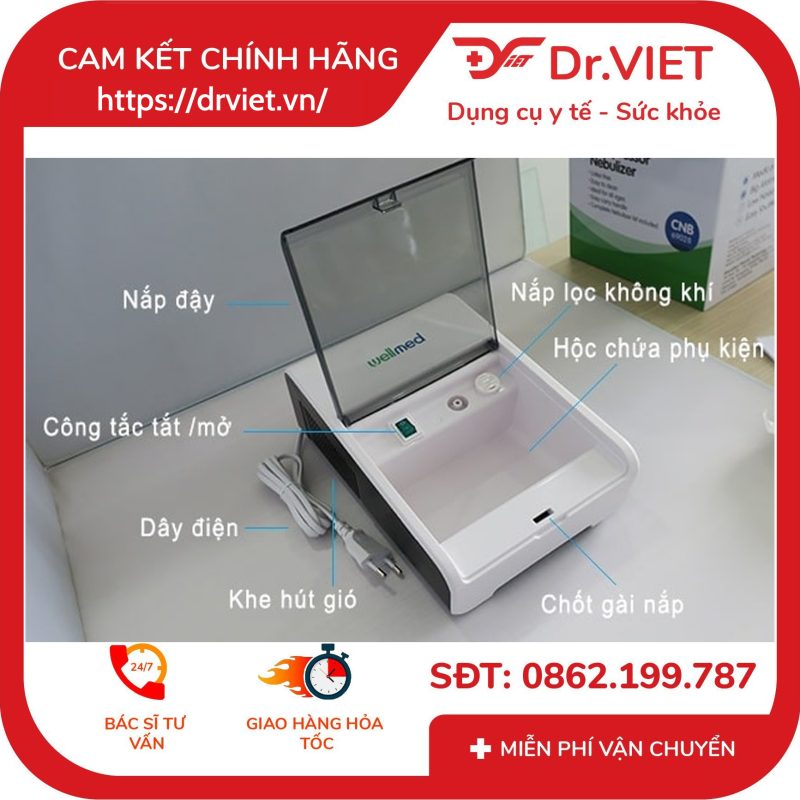 Máy xông khí dung Wellmed CNB-69028 12 Máy xông khí dung Wellmed CNB-69028