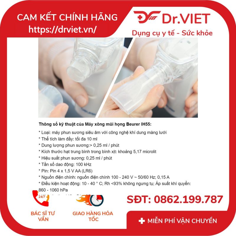 Máy xông mũi họng Beurer IH55 11 Máy xông mũi họng Beurer IH55