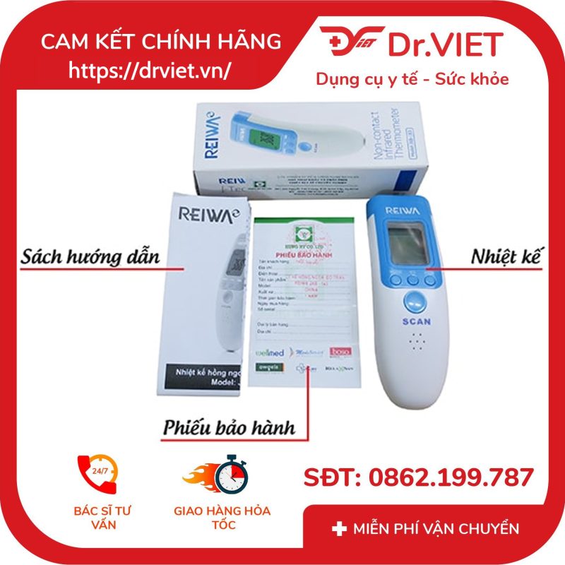 Nhiệt kế điện tử hồng ngoại Reiwa JXB-183 13 Nhiệt kế điện tử hồng ngoại Reiwa JXB-183