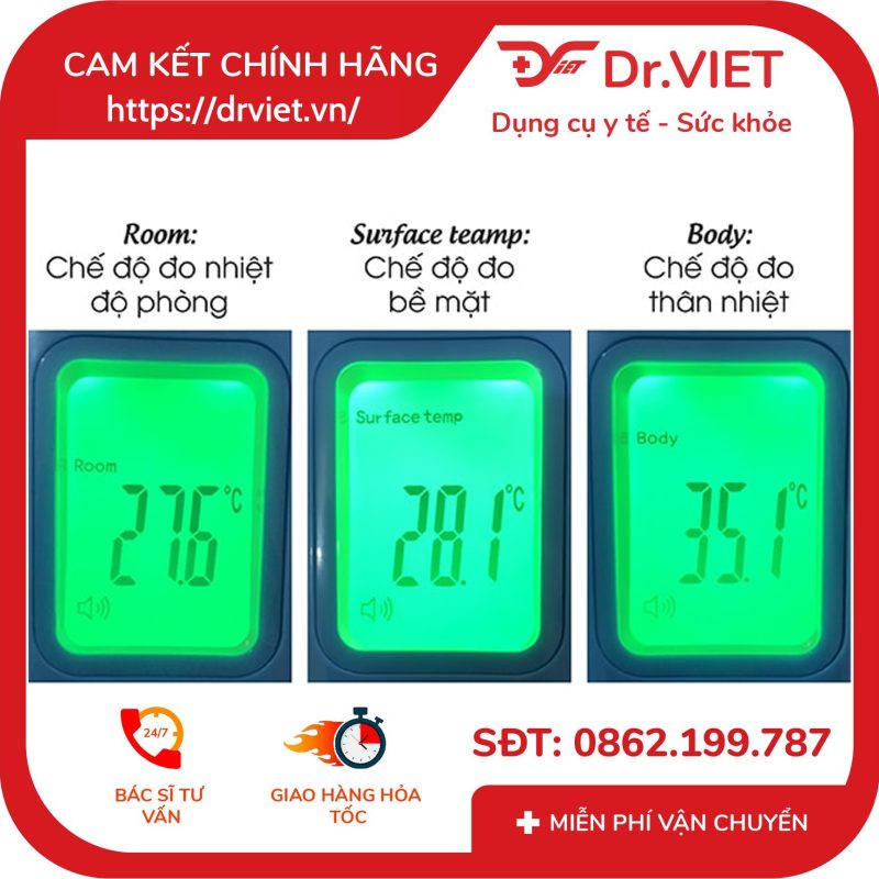 Nhiệt kế điện tử hồng ngoại Reiwa JXB-183 11 Nhiệt kế điện tử hồng ngoại Reiwa JXB-183