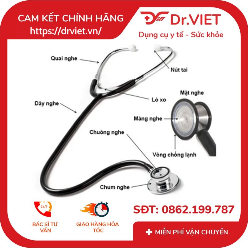 Ống nghe y tế 2 mặt Wellmed HS-108A 12 Ống nghe y tế 2 mặt Wellmed HS-108A