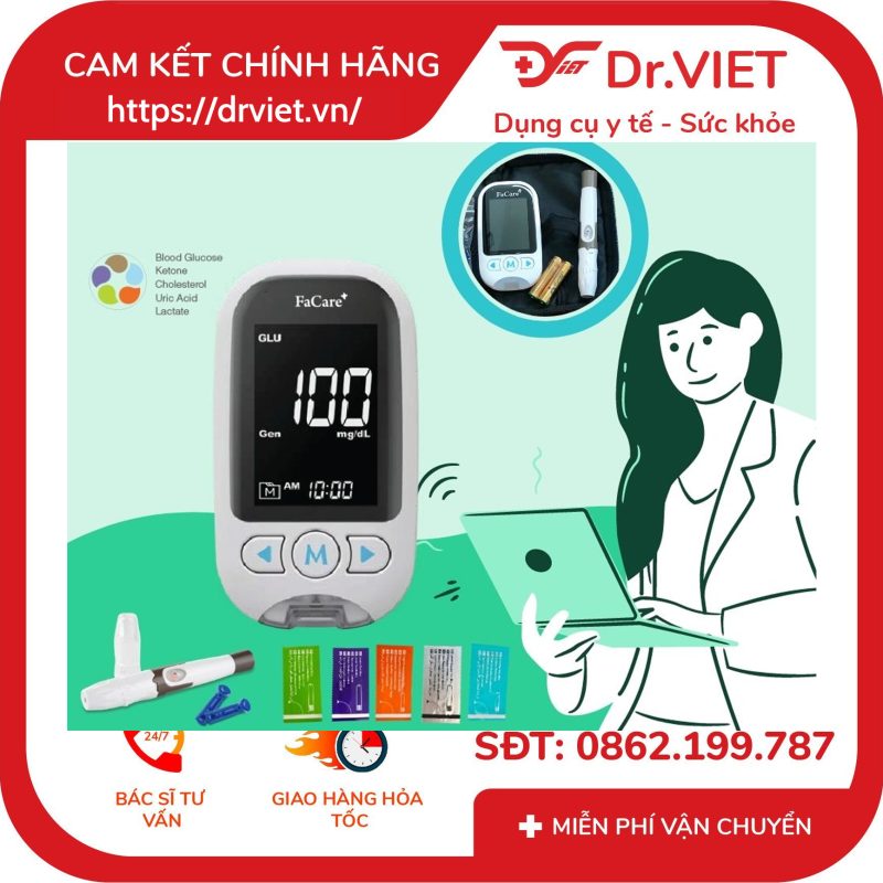 Que thử Ketone hộp 10 que cho Máy 5 trong 1 FC-M168 11 Que thử Ketone hộp 10 que cho Máy 5 trong 1 FC-M168