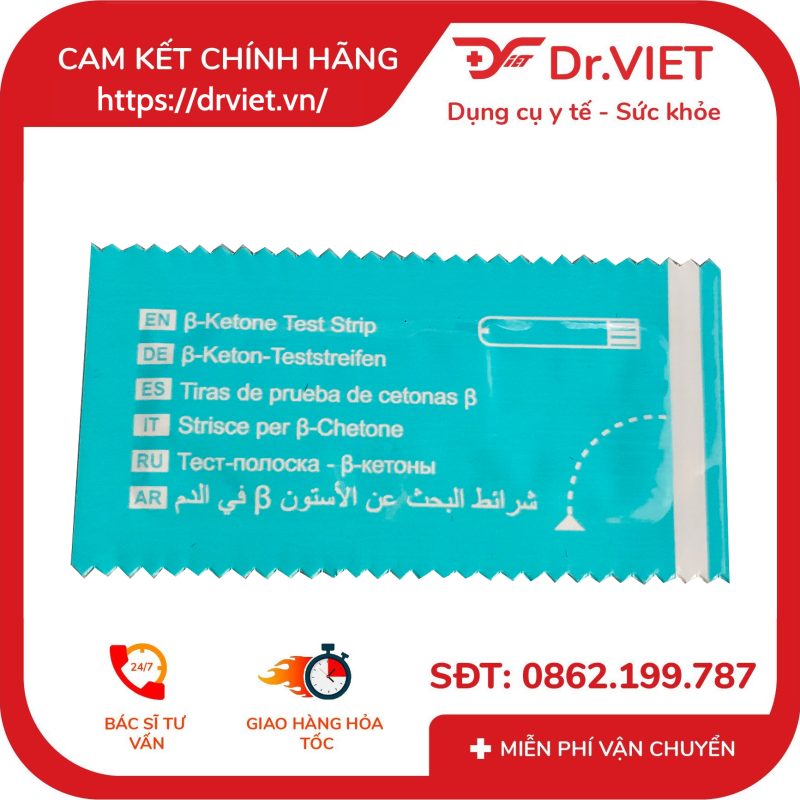 Que thử Ketone hộp 10 que cho Máy 5 trong 1 FC-M168 10 Que thử Ketone hộp 10 que cho Máy 5 trong 1 FC-M168