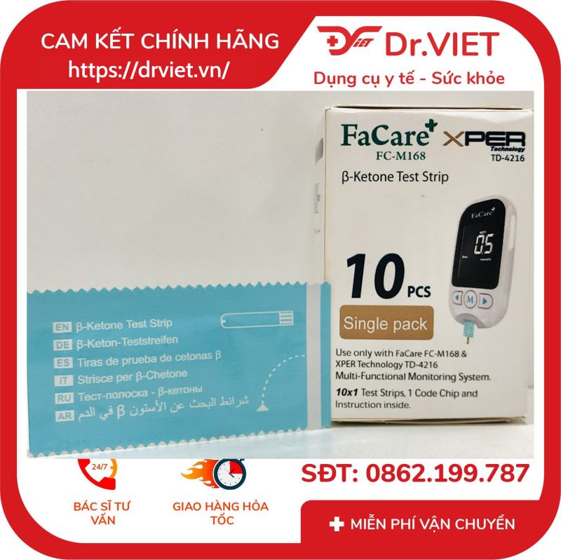 Que thử Ketone hộp 10 que cho Máy 5 trong 1 FC-M168