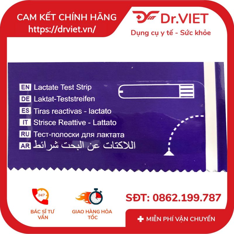 Que thử Lactate hộp 10 que cho máy đo 5 trong 1 FC-M168 11 Que thử Lactate hộp 10 que cho máy đo 5 trong 1 FC-M168