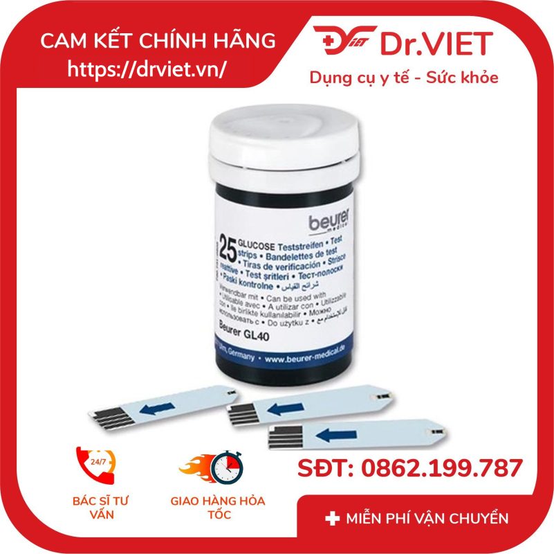 Que thử máy đo đường huyết Beurer GL42 11 Que thử máy đo đường huyết Beurer GL42
