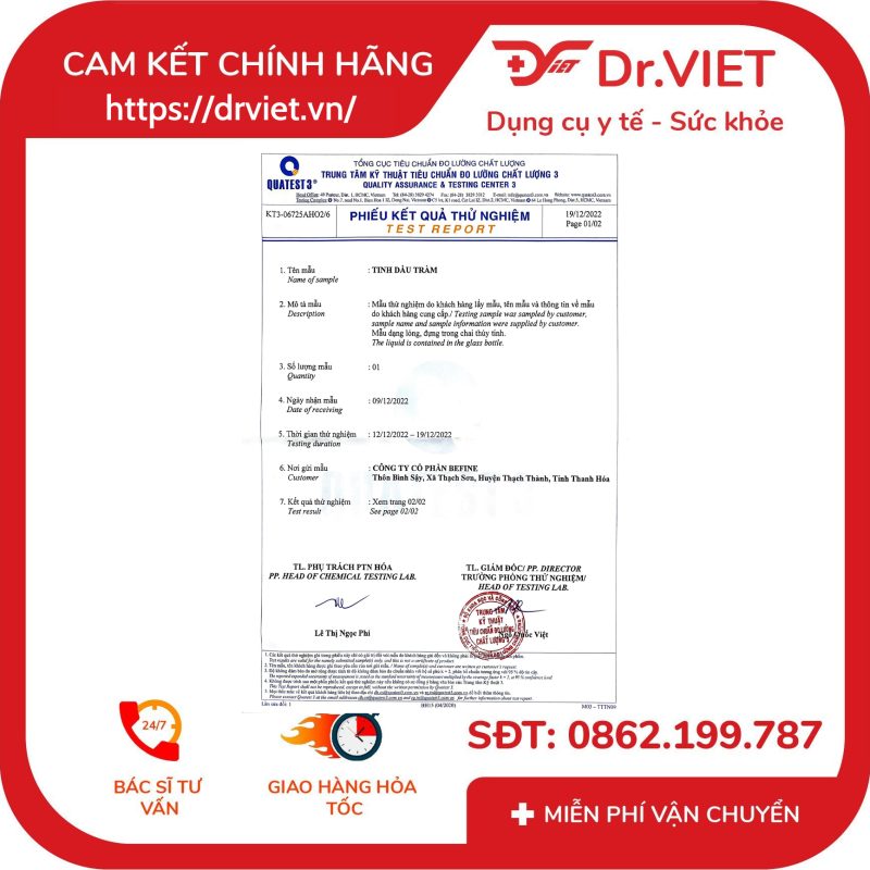 Tinh dầu Tràm Befine 9 Tinh dầu Tràm Befine