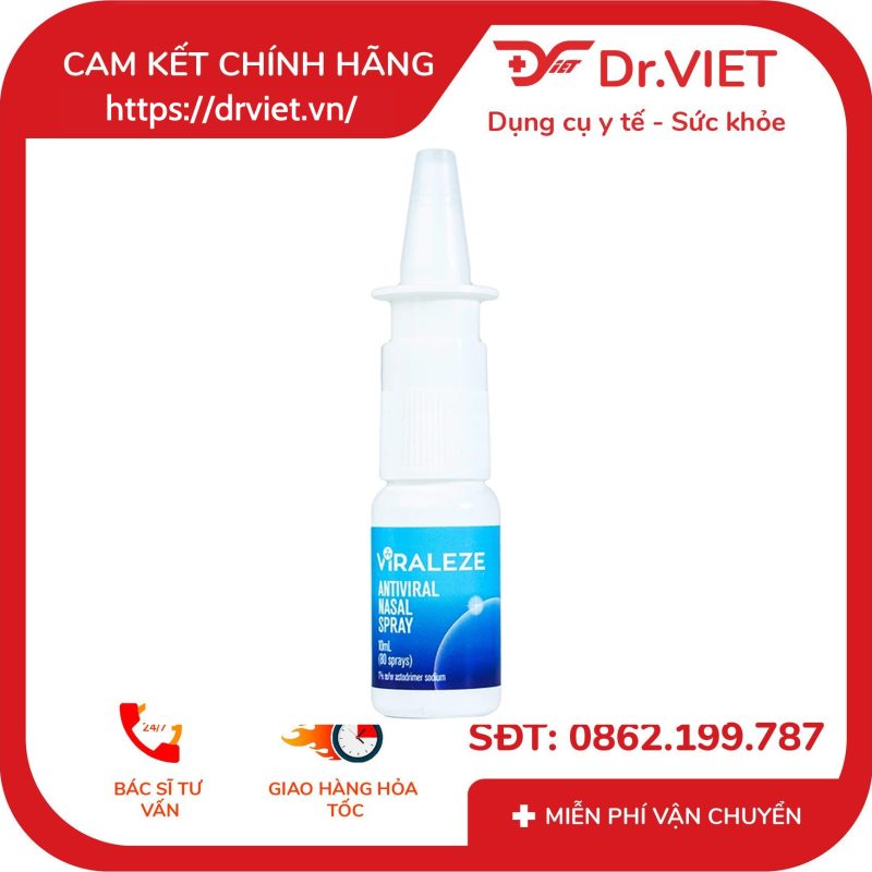 Bình xịt mũi Viraleze kháng virus đường hô hấp (10ml) 12 Bình xịt mũi Viraleze kháng virus đường hô hấp (10ml)