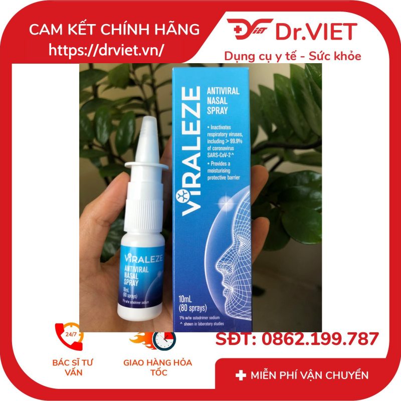 Bình xịt mũi Viraleze kháng virus đường hô hấp (10ml) 10 Bình xịt mũi Viraleze kháng virus đường hô hấp (10ml)
