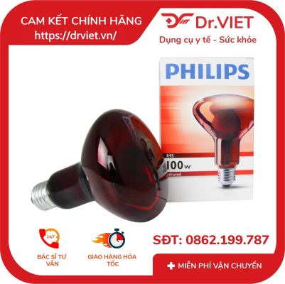 Bóng đèn hồng ngoại Philips 100W 13 Bóng đèn hồng ngoại Philips 100W