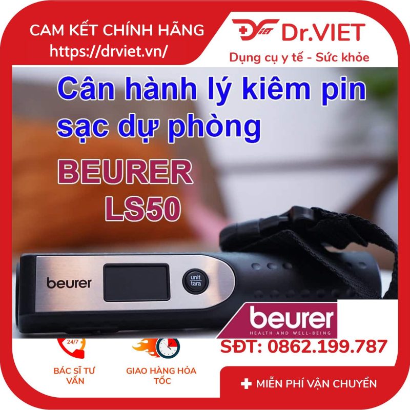 Cân hành lý Beurer LS50 8 Cân hành lý Beurer LS50