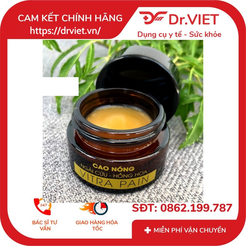 Cao Nóng Ngải Cứu Hồng Hoa Vitra Pain 9 Cao Nóng Ngải Cứu Hồng Hoa Vitra Pain