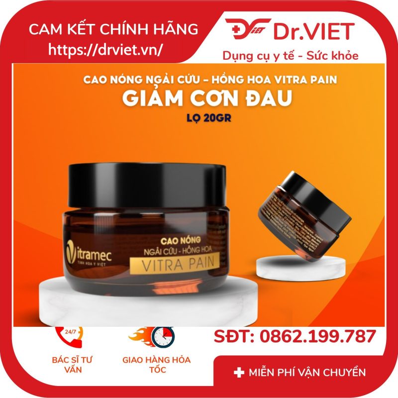 Cao Nóng Ngải Cứu Hồng Hoa Vitra Pain