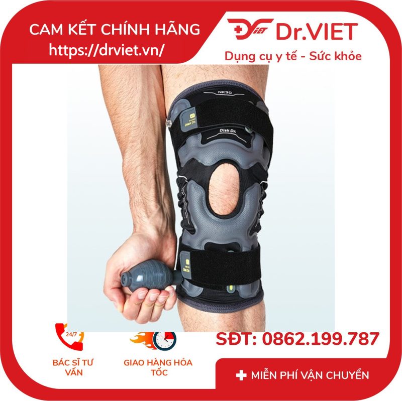 Đai gối hơi hỗ trợ khớp gối DiskDr NK30 Hàn Quốc