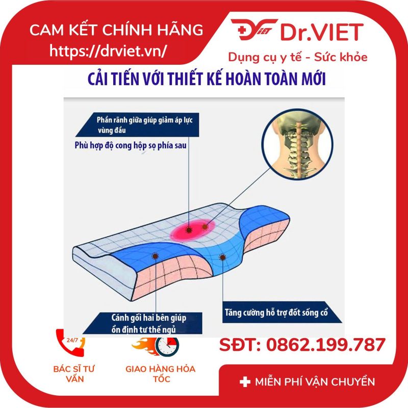 Alternative view of Gối ngủ hỗ trợ đốt sống cổ BigCare