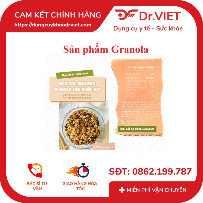 Sản phẩm Granola Pyky 250gr