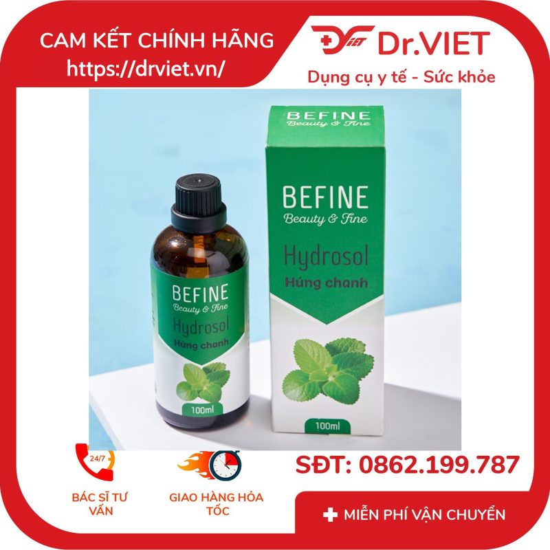 Hydrosol húng chanh Befine Hỗ trợ giảm ho đau họng 9 Hydrosol húng chanh Befine Hỗ trợ giảm ho đau họng