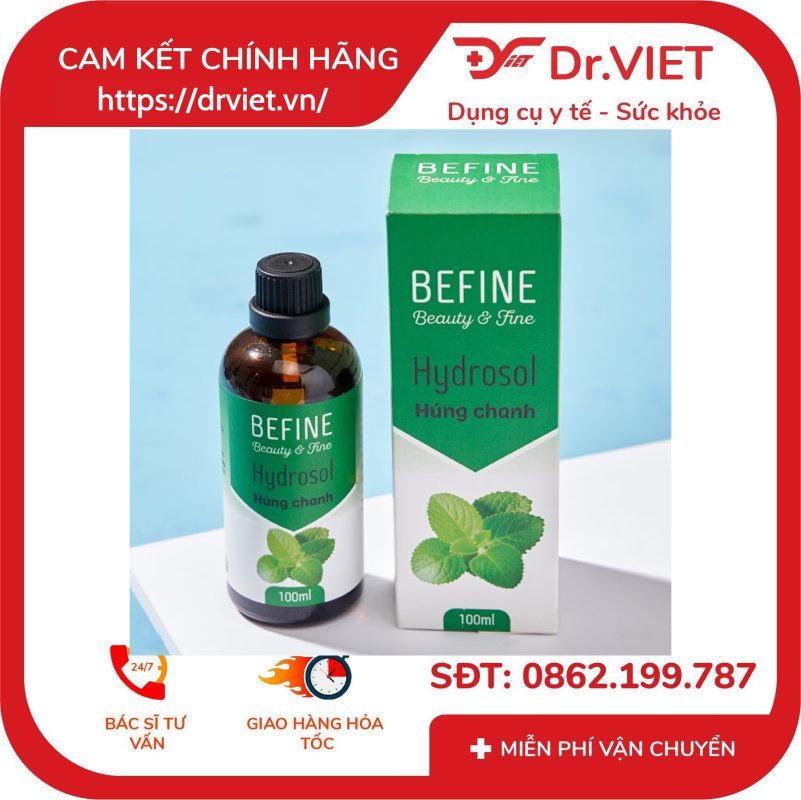 Hydrosol húng chanh Befine Hỗ trợ giảm ho đau họng 12 Hydrosol húng chanh Befine Hỗ trợ giảm ho đau họng