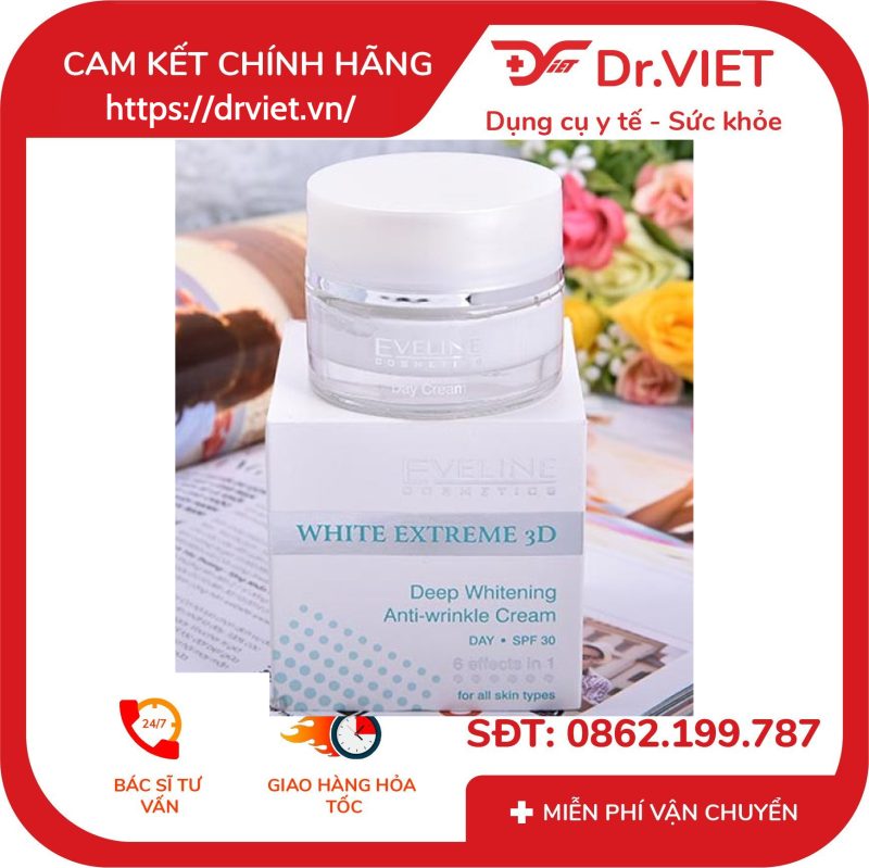 Kem Dưỡng Trắng Da Chống Nhăn Ngày White Extreme 3D 50ml