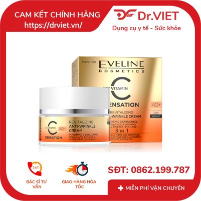 Kem dưỡng da chống nhăn Eveline vitamin C phục hồi và làm trắng da 50ml