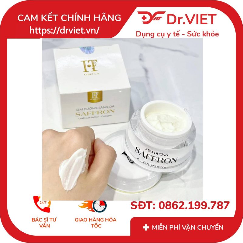 Kem dưỡng trắng da hoa đào Saffron 30g 11 Kem dưỡng trắng da hoa đào Saffron 30g