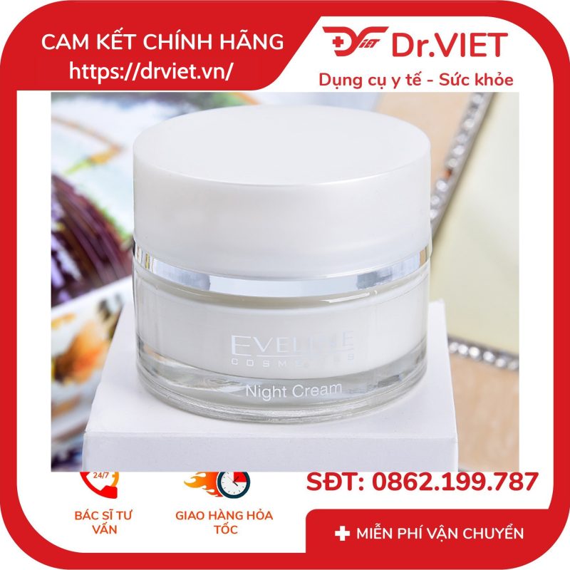 Kem Dưỡng Da Chống Nhăn Ban Đêm White Extreme 3D Eveline 11 Kem Dưỡng Da Chống Nhăn Ban Đêm White Extreme 3D Eveline