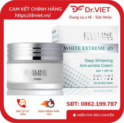Kem Dưỡng Da Chống Nhăn Ban Đêm White Extreme 3D Eveline