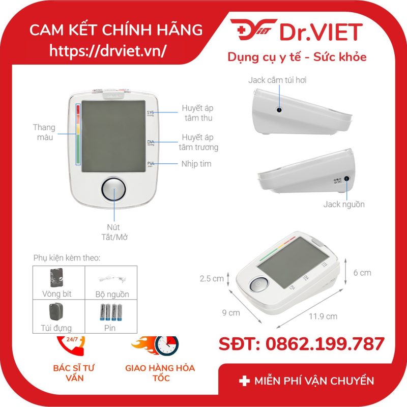 Máy đo huyết áp bắp tay Beurer BM44 13 Máy đo huyết áp bắp tay Beurer BM44