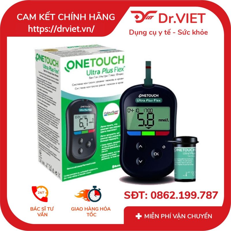 Máy đo đường huyết OneTouch Ultra Plus Flex 13 Máy đo đường huyết OneTouch Ultra Plus Flex