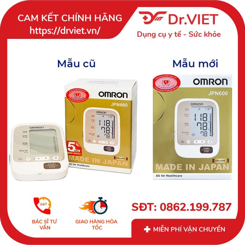 Alternative view of Máy đo huyết áp bắp tay điện tử Omron JPN600 – Chuẩn Nhật, đo nhanh & chính xác