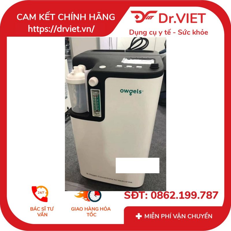 Máy tạo oxy 5 lít Owgels OZ-5-01TW0 kèm xông khí dung 10 Máy tạo oxy 5 lít Owgels OZ-5-01TW0 kèm xông khí dung