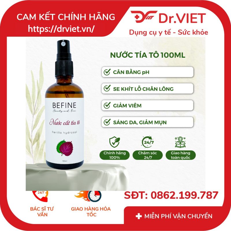 Nước cất tía tô Toner tía tô Befine 12 Nước cất tía tô Toner tía tô Befine