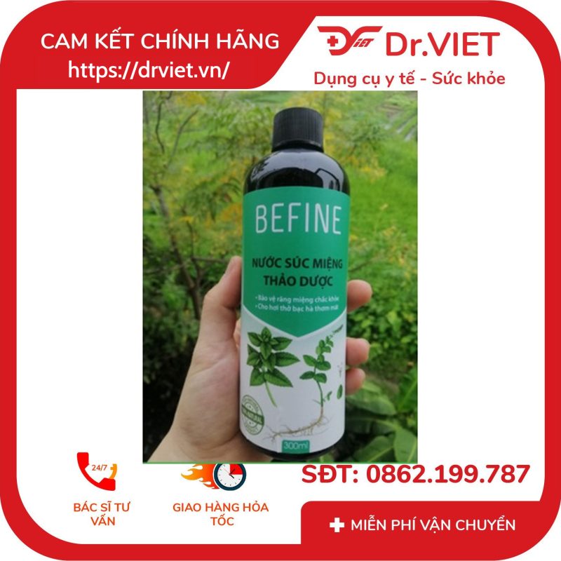 Nước súc miệng thảo dược Befine 300ml 11 Nước súc miệng thảo dược Befine 300ml